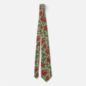 フローラエレガントチンツホリデークリスマスカラー ネクタイ (裏面)