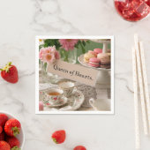 フローラエレガントティーカップハート スタンダードカクテルナプキン (インサイチュ)