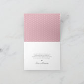 フローラエレガントティーカップベビーシャワーティーパーティー サンキューカード (内部)