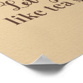 フローラエレガントティーポットのポスター – 感謝の流れを許す ポスター (角)