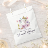 フローラエレガントティーポットブライダルシャワーティーパーティー フェイバーバッグ (クリップ留めされた状態)