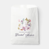 フローラエレガントティーポットブライダルシャワーティーパーティー フェイバーバッグ (正面)