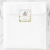 フローラエレガントティーポット差出人住所 スクエアシール (バッグ)