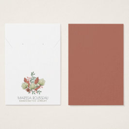 フローラエレガントテラコッタイヤリングネックレス