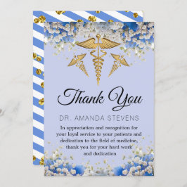 フローラエレガントデイジードクターサンキューカード サンキューカード