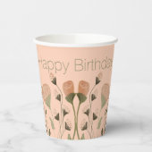 フローラエレガントデザインインピーチ 紙コップ (左)