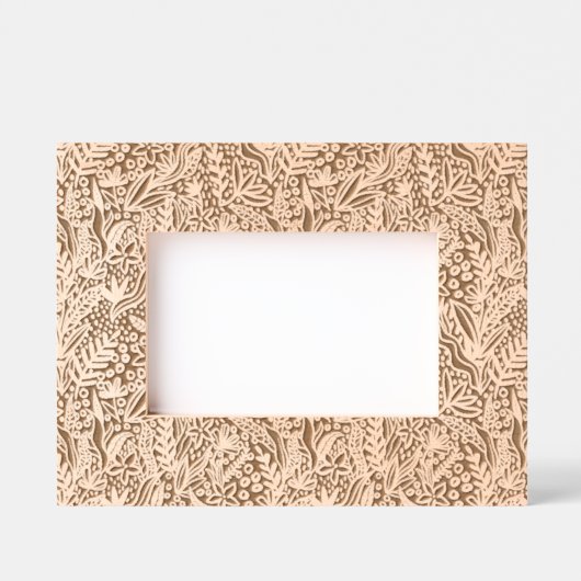 フローラエレガントデザインエッチングフレーム レーザー彫刻フレーム (正面)