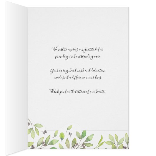 フローラエレガントナース医師の介護者ありがとう (内側 (右))