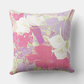 フローラエレガントハイビスカスの水彩画 クッション (裏面)