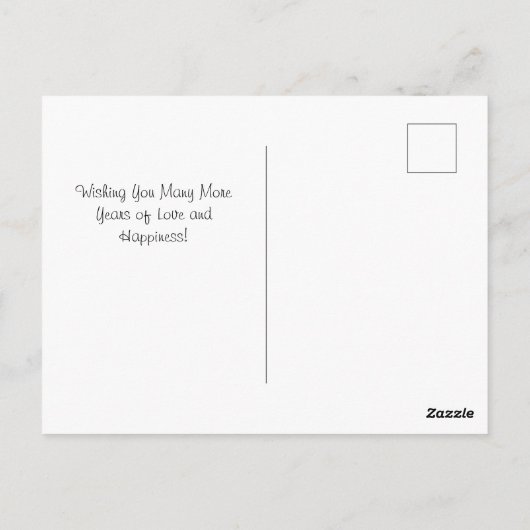 フローラエレガントハッピーアニバーサリーカード ポストカード (裏面)