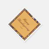 フローラエレガントハッピーサンクスギビング スタンダードカクテルナプキン (角)