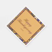 フローラエレガントハッピーサンクスギビング スタンダードランチョンナプキン (角)