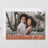 フローラエレガントハッピーホリデーズテラコッタフォト シーズンカード (正面)