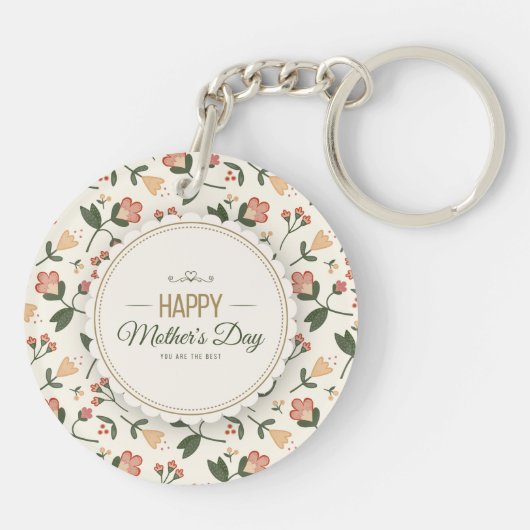 フローラエレガントハッピーマザーズデイキーチェーン キーホルダー (裏面)