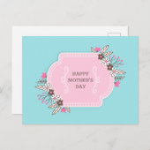 フローラエレガントハッピーマザーズデイ |はがき ポストカード (正面/裏面)