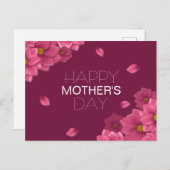 フローラエレガントハッピーマザーズデイ |はがき ポストカード (正面/裏面)