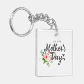 フローラエレガントハッピーマザーズデイ |キーチェーン キーホルダー (正面左)