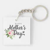 フローラエレガントハッピーマザーズデイ |キーチェーン キーホルダー (裏面)