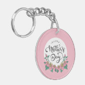 フローラエレガントハッピーマザーズデイ |キーチェーン キーホルダー (正面左)