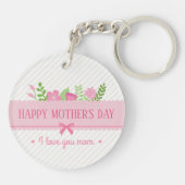 フローラエレガントハッピーマザーズデイ |キーチェーン キーホルダー (裏面)