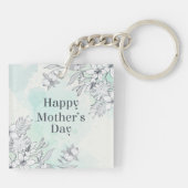 フローラエレガントハッピーマザーズデイ |キーチェーン キーホルダー (裏面)