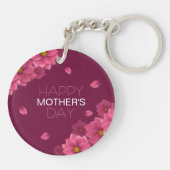 フローラエレガントハッピーマザーズデイ |キーチェーン キーホルダー (裏面)