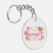 フローラエレガントハッピーマザーズデイ |キーチェーン キーホルダー (正面左)