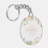 フローラエレガントハッピーマザーズデイ |キーチェーン キーホルダー (正面左)