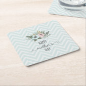 フローラエレガントハッピーマザーズデイ |コースター スクエアペーパーコースター (アングル)