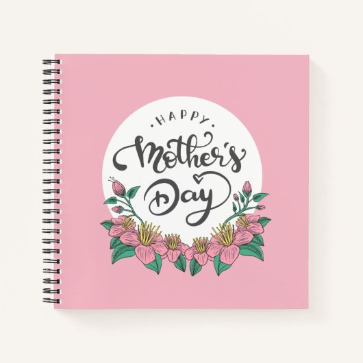 フローラエレガントハッピーマザーズデイ |ノートブック ノートブック (正面)