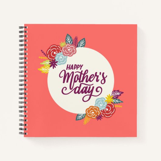 フローラエレガントハッピーマザーズデイ |ノートブック ノートブック (正面)