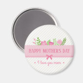 フローラエレガントハッピーマザーズデイ |マグネット マグネット (正面/裏面)