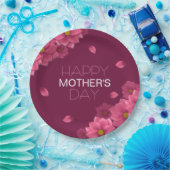 フローラエレガントハッピーマザーズデイ |紙プレート ペーパープレート (パーティー)