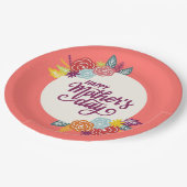 フローラエレガントハッピーマザーズデイ |紙プレート ペーパープレート (アングル)