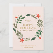 フローラエレガントハ企業のッピーホリデイズビジネス シーズンカード (正面)