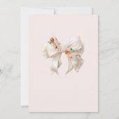 フローラエレガントバウ赤ちゃんシャワー 招待状 (裏面)