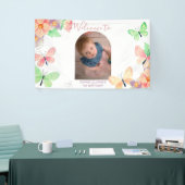 フローラエレガントバタフカスタムァイ写真第1誕生日 横断幕 (トレードショー)