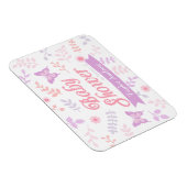 フローラエレガントバタフライベビーシャワーパーティーの好意 マグネット (右側)