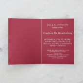 フローラエレガントバラドレスブライダルシャワーカード カード (内部)