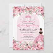 フローラエレガントバラピンクキンセアニェラ 招待状 (正面)