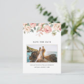 フローラエレガントバラピンク日付ポストカードの保存 ポストカード (スタンド正面)