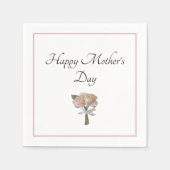 フローラエレガントバラマザーズデイパーティーブランチ スタンダードカクテルナプキン (正面)