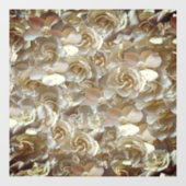 フローラエレガントバラ花弁パターン ウィンドウサイン (シート)