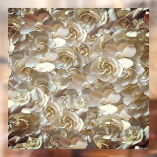 フローラエレガントバラ花弁パターン ウィンドウサイン