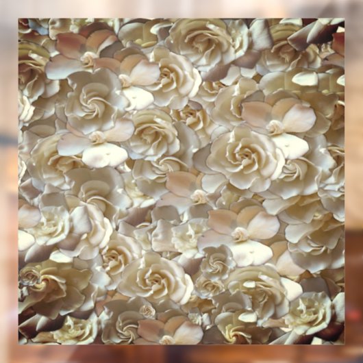 フローラエレガントバラ花弁パターン ウィンドウサイン (シート2)