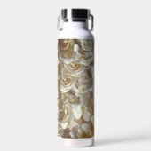 フローラエレガントバラ花弁パターン ウォーターボトル (正面)