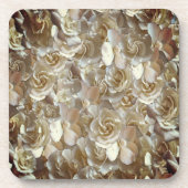 フローラエレガントバラ花弁パターン コースター (正面)