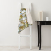 フローラエレガントバラ花弁パターン シェルパブランケット (インサイチュ)