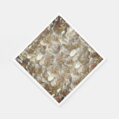 フローラエレガントバラ花弁パターン スタンダードランチョンナプキン (角)