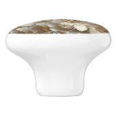 フローラエレガントバラ花弁パターン セラミックノブ (側面)